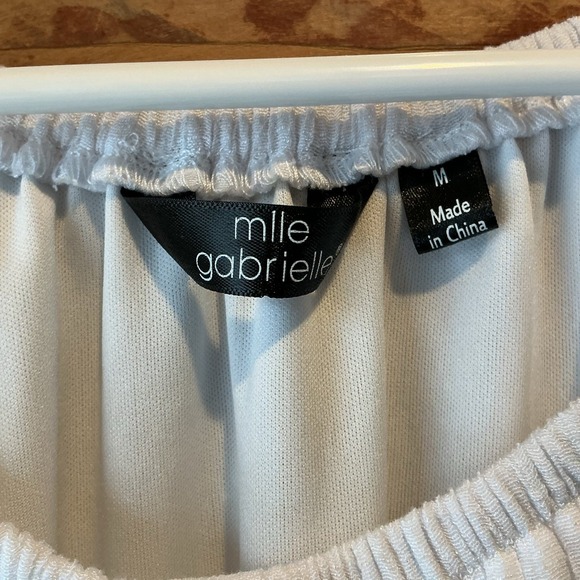 Mlle Gabrielle M 3/4 Sleeve Button Down Midi Dress Gauzy Beach Resort Spa Vacay - Picture 2 of 9